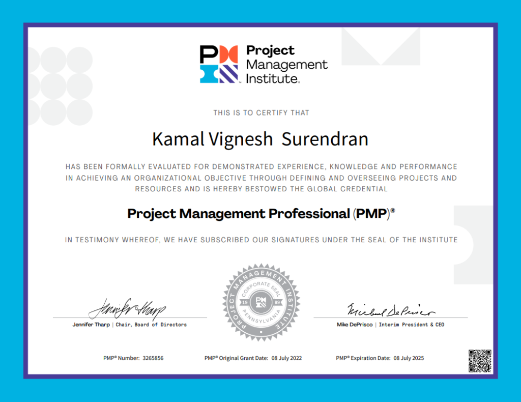 PMP Success story 
